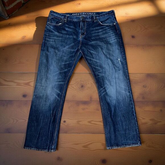 Men’s American Eagle Straight Leg Jeans Size 42x30 - Picture 1 of 7